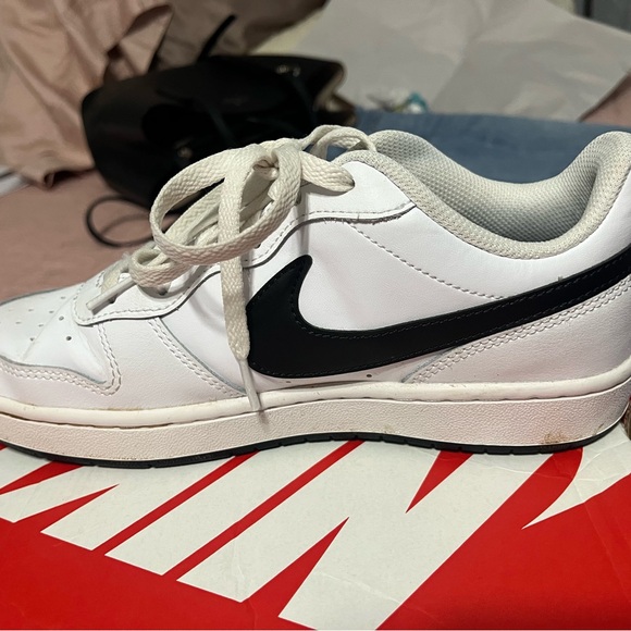 Nike Other - Nike White and Black Court Borough Low 2 Sneakers - 7Y
